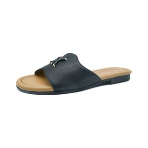 The Flexx Saeda Leather Sandal, Black